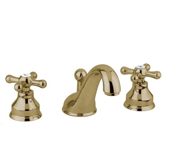 Смеситель для раковины Emmevi DECO CLASSIC на 3 отверстия низкий бронза