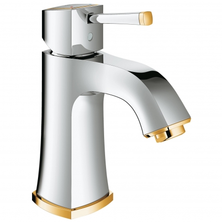 Смеситель для раковины Grohe Grandera однорычажный, 175 мм. хром золото
