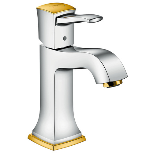 Смеситель для раковины Hansgrohe Metropol Classic хром золото (10,6 см)